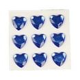 thumbnail image 2 of Billuyoard 10 hojas de pegatinas de diamantes de imitación, calcomanías acrílicas de mano para niños, estudiante tridimensional DIY, amor, corazón, Artesanía Azul oscuro, 2 of 6
