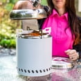 thumbnail image 5 of Sunnydaze 3-Piece Stainless Steel Smokeless 8.75" Diameter Tabletop Fire Pit Accessory Kit, 5 of 12