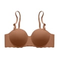 thumbnail image 5 of Byworldtasic Women's Convertible Strapless Bra Breathable Mesh Padded Push‑Up Bra Scalloped Edge Everyday Bra, 5 of 9