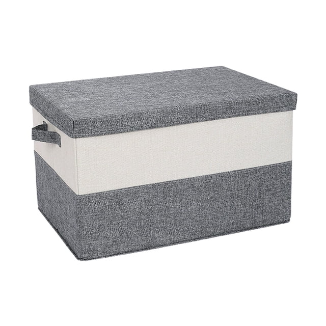 Caja de almacenamiento plegable para armario, contenedor de ropa extragrande, organizador de tela plegable para el hogar, dormitorio y armario, poliéster suave y transpirable con asas laterales para