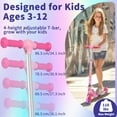 thumbnail image 3 of Light- Wheels & Stem Kids Scooter, 4 Adjustable Height Foldable Kick Scooter for Ages 3-12, 3 of 6