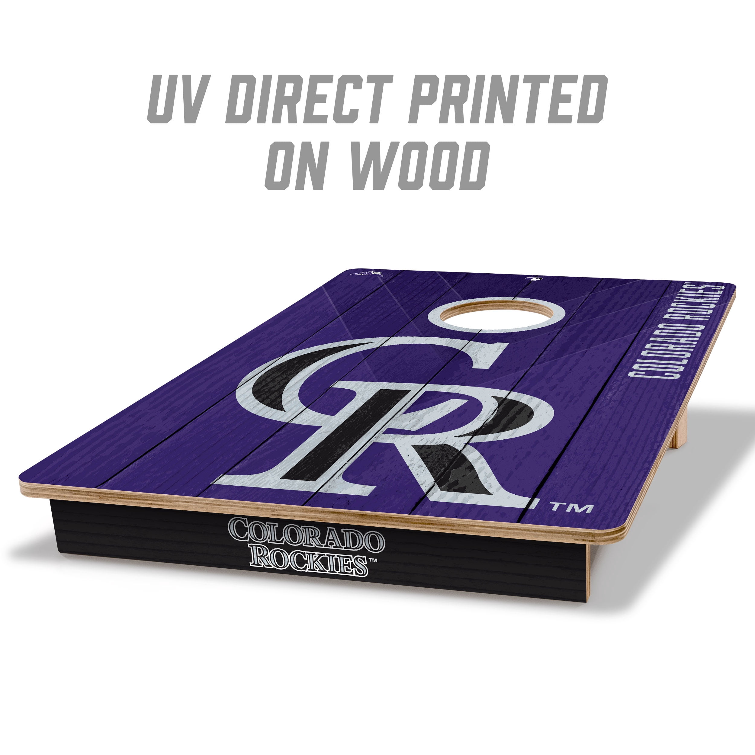 YouTheFan MLB Colorado Rockies 2' x 3' Cornhole Game No Bags