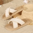 thumbnail image 6 of Willtoo Womens Flat Sandals Casual Boho Slip On Slide Sandal Square Open Toe Slides Shoes Summer Beach Comfortable Mules Flats Sandal 2026, 6 of 7
