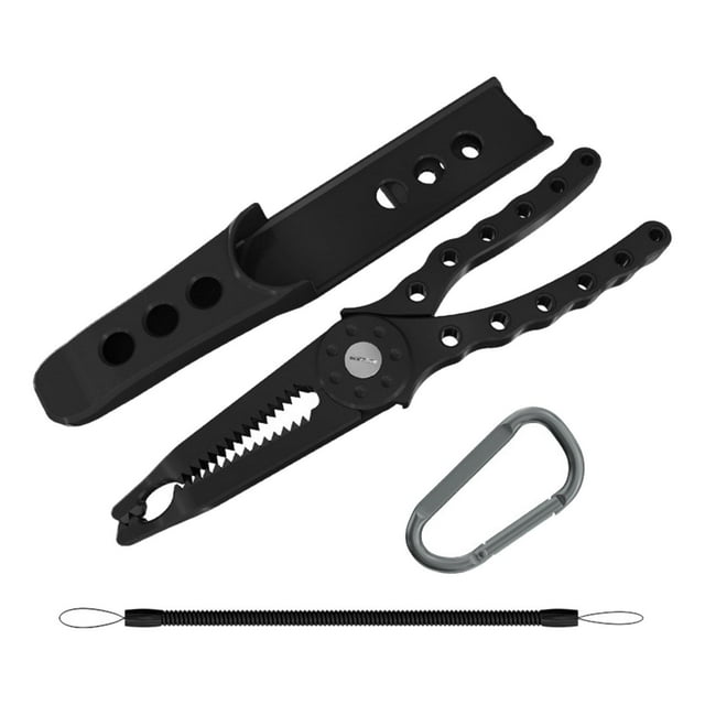 s Pinza de pesca Flidge Controlador Agarre de pesca Acollador de pescado Ajuste de clip negro Cola Agarre de pesca