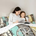 thumbnail image 4 of Feelyou Vintage Lodge Cabin Twin Bedding Sets 7-Piece, Westernn Farmhouse Bedding Comforter Set, Teens Kids Boys Girls Reversible Sheet Sets, Lightweight Room Decor, 4 of 8