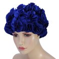 thumbnail image 3 of Sonew Bonnet de Bain Rétro, Chapeau de Bain Élastique à Fleurs Rétro pour Femmes et Enfants, Bonnet de Bain à Cheveux Longs, 3 of 4
