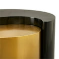 thumbnail image 6 of Galaxy Home Ying Yang Modern Iron Sheet Frame Round Coffee Table in Black/Gold, 6 of 8