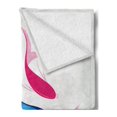 thumbnail image 2 of Japanese Soft Flannel Fleece Throw Blanket, Pair of Swimming Squid Fish Yin Yang Aquatic Pisces Marine Theme, Cozy Plush for Indoor and Outdoor Use, 70" x 90", Pink Blue, by Ambesonne, 2 of 5