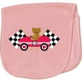 thumbnail image 2 of Inktastic Race Car Racing Bear Animal Baby Burp Cloth, 2 of 3