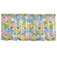 thumbnail image 7 of Yayeee Kitchen Curtains Tier Set of 2 Light Filtering 57"x36" Over Sink Window Panels, Blue Floral Wave, 7 of 7