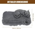 thumbnail image 4 of OUNONA Outdoor Pet Memorial Stone Resin Cat Statue for Garden Tribute, 4 of 4