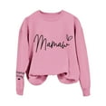 thumbnail image 3 of SIYUDAN Women Sweatshirts Long Sleeve Sweatshirt Womens Pullovers Pink Pullover Adult Crewneck Womens Fall Sweatshirts for Women Trendy, 3 of 3