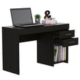 thumbnail image 4 of Dtwnek Home Office Computer Desk with 2 Drawers, Black, 4 of 8
