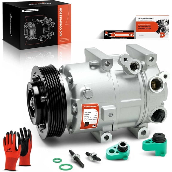 A-Premium Air Conditioner AC Compressor with Clutch Compatible with Hyundai Sonata 2.0L 2.4L 2012-2014, Kia Optima 2.0L 2.4L 2012-2018