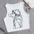 thumbnail image 3 of Top corto sin mangas de Anime japonés, camiseta de Jujutsu Kaisen, camisetas de Gojo Satoru, camisetas recortadas de Yuji Itadori, 3 of 5