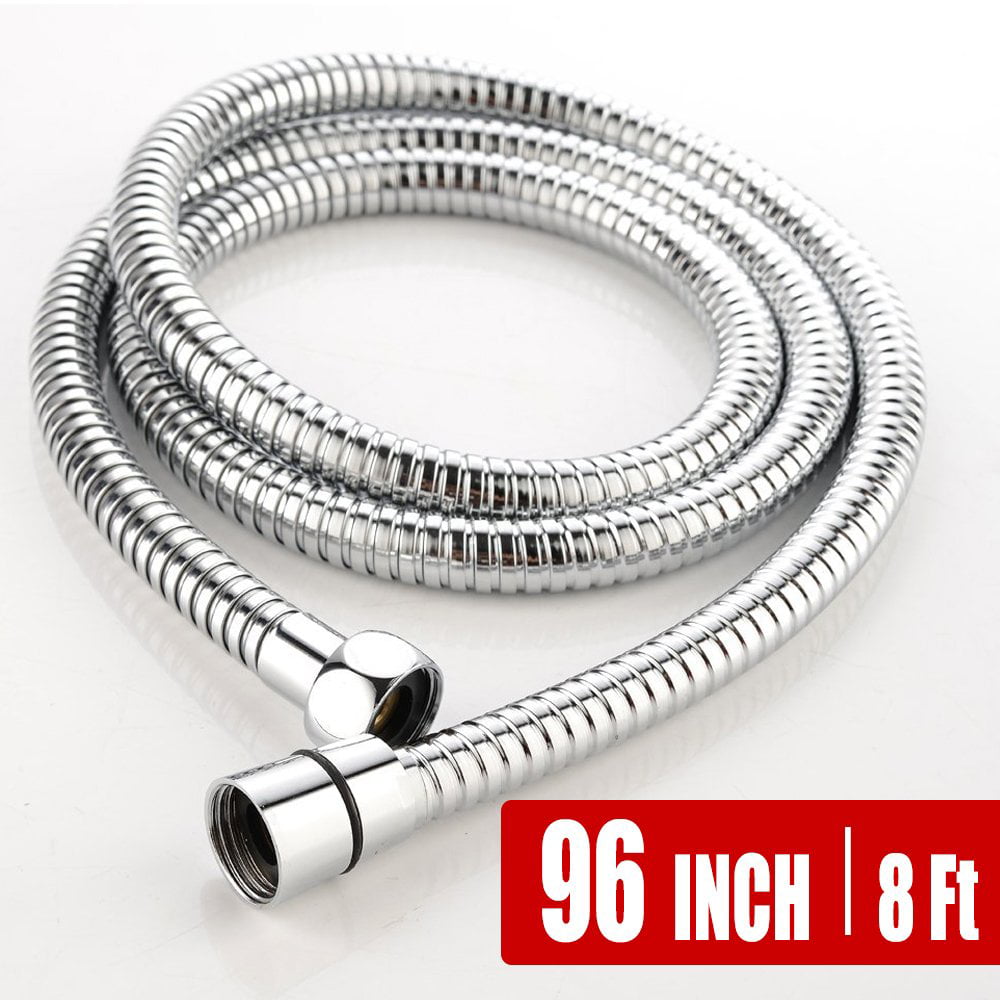 Extra Long Shower Hose 96 Inch Brushed Nickel Stainless Steel Handheld Extension