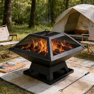 KingSo 22 inch Wood Burning Fire Pit for Camping Picnic Bonfire