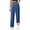 Dark Blue, variant on Women's Fleece Lined Stretch Denim Jeans, High Waist Elastic Drawstring Wide Leg Pants, Comfortable Straight Leg Trousers, Warm Winter Casual Wear, 2025 Fashion Dark Blue XXXL