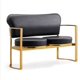 thumbnail image 1 of Nordic iron sofa combination light luxury ins wind net red clothing store beauty studio small sofa double seat My Lux Decor Round, 1 of 20