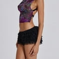 thumbnail image 5 of Women's Lolita Ruffled Shorts Low Rise Tiered Culottes Underwear Legging Skort, 5 of 9