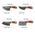 thumbnail image 2 of Portable Mini Knife For Daily Use, 2.4Inch Blade With Wooden Handle And Leather Sheath, For Opening Packages, Camping, Everyday Carry, 2 of 7