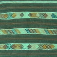 thumbnail image 1 of Ahgly Company Machine Washable Indoor Square Abstract Turquoise Blue Contemporary Area Rugs, 6' Square, 1 of 4