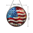 thumbnail image 3 of American Pride Acrylic Jigsaw Puzzle Suncatcher, Patriotic Flag Stained Glass Style Window Hanging, 4th of July Home Decor Gift for Family and Friends, 3 of 8