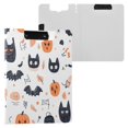 thumbnail image 3 of A4 Double Clip File Folder 18.9x12.6in Clipboards Foldable Binder Holds 80 Sheets Project Folder for Office, Home Cute Halloween Elements, 3 of 9