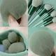 thumbnail image 4 of Green Kabuki Brush Set - 13 Premium Synthetic Makeup Brushes for Eyes, Face & Blush with Travel Bag Compatible. Ideal for Eyeshadow, Eyeliner, Powder, 4 of 4