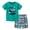 Green, variant on Toddler Girl Outfits Graphic Print Short Sleeve Crew Neck T-Shirt And Shorts 2 Piece Everyday Wear Baby Girls' Clothing Sets 2 Years-3 Years
