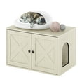 thumbnail image 6 of Furinno FH22302WW Peli Farmhouse Cat Litter Box Enclosure, White Wash, 6 of 6