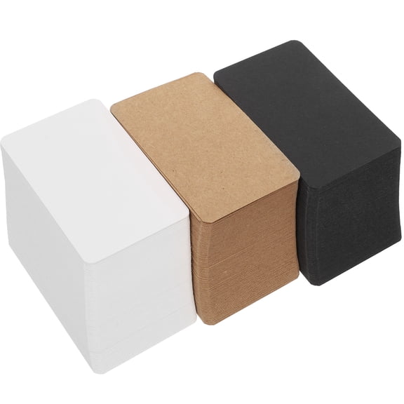 Eease 300 Blank Kraft Paper Note Cards for DIY Gifts, Flashcards, Business & Study