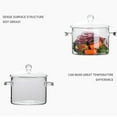 thumbnail image 4 of Borosilicate Glass Cooking Pot with Cool Handles - 1.5QT Stovetop Safe Saucepan for Induction/ Gas/ Electric | Microwave & Oven Safe Soup Pot with Lid, 4 of 9