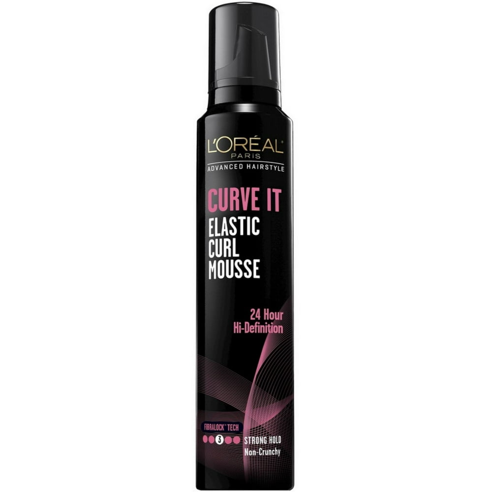 L'Oreal Advanced Hairstyle Curve It Elastic Curl Mousse, Strong Hold 8.