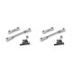 thumbnail image 3 of Vogacara Varilla de enlace Servo para coche con Control remoto 1/28, modificación de vehículos, varillas de conexión de dirección, Kit ensamblado, Plata 2piezas Vogacara CBP213543, 3 of 6