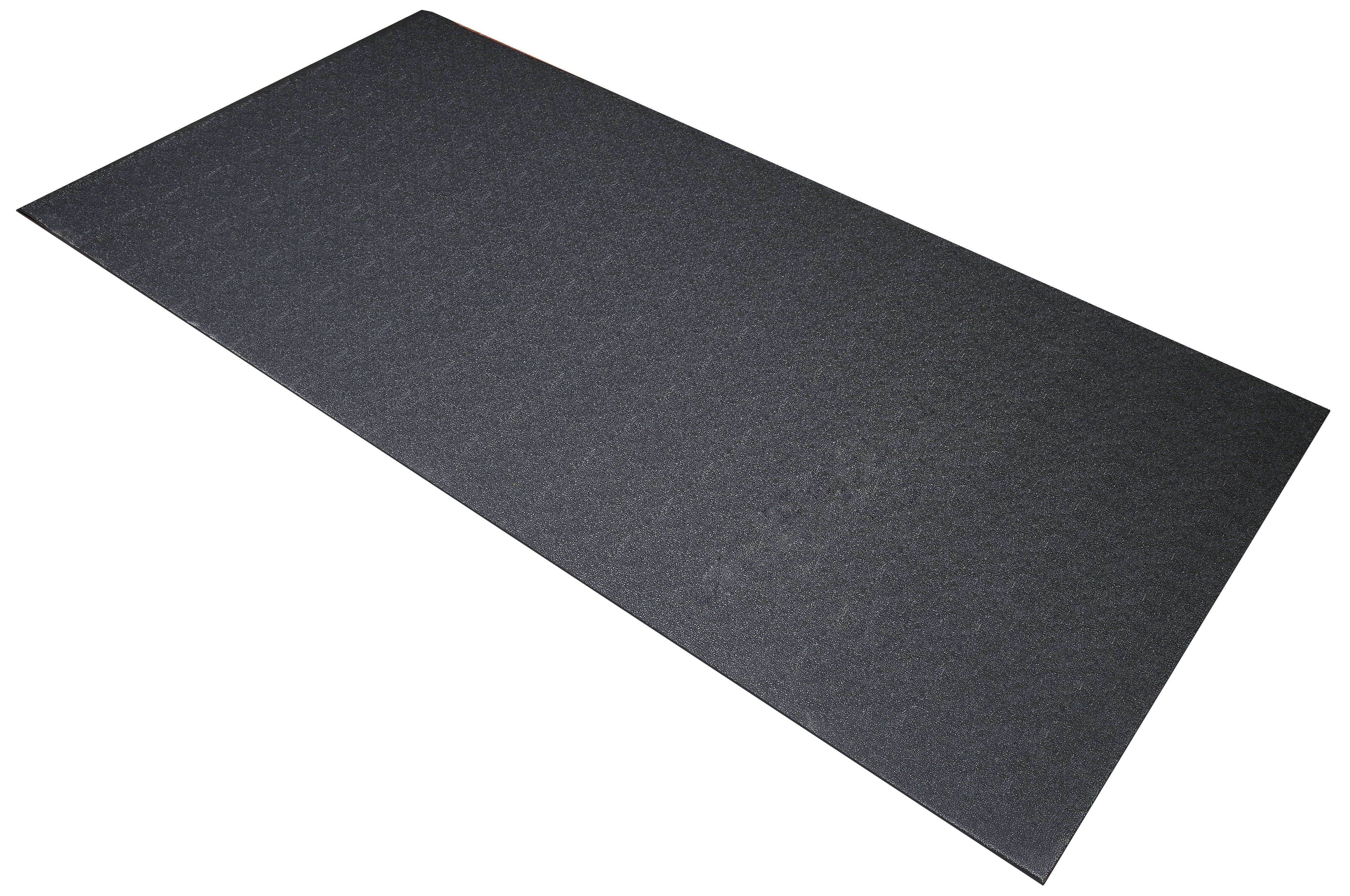Everyday Essentials High Density Treadmill Exercise Bike Equipment Mat, 3 Ft x 6.5 Ft