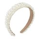 thumbnail image 1 of Pearl Headbands for Women White Bling Faux Pearl Rhinestones Hairbands Bridal Hair Hoop Wedding Hair Accessories for Women Girls, 1 of 4