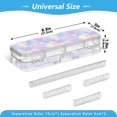 thumbnail image 3 of Plastic Pencil Box Large Capacity Pencil Boxes Clear Boxes with Snap-Tight Lid Stylish Office Supplies Storage Organizer Box Pastel Colors Stars Pattern, 3 of 7