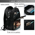 thumbnail image 4 of Balery Cat Asleep Among Flowers Mochila con carga USB para hombre y mujer - Mochila impermeable y antirrobo para portátil con puerto USB para viajes, trabajo, estudios y universidad, 4 of 7