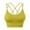 Ginger_AG07, variant on Lumtrix Sports Bras for Women Crew Neck Strappy Cross Back Sports Bra Medium Support Workout Yoga Bra White 34