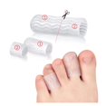 thumbnail image 4 of Qarigey 10 Pieces Toe Tubes Sleeves Flexible Compression Sleeves Accessory Good Foot Reusable Protection Toe Simple Washable Design Gel Type3 NO3 Qarigey CE004295-00, 4 of 6