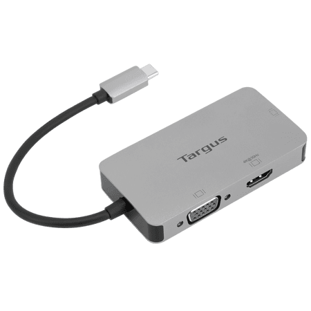 UPC: 0092636343996 | Targus USB-C Single Video Adapter with 4K HDMI/DVI/ VGA – ACA961USZ