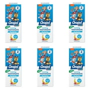 Orajel Toddler Training Toothpaste Natural Fruity Fun Flavor 1.50 Oz Pack of 6
