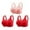 Pink+2Red, variant on ShomPort 3pc Full Coverage Bras for Women Adjustable Straps Seamless Bra Comfortable Wireless Padded Bra
