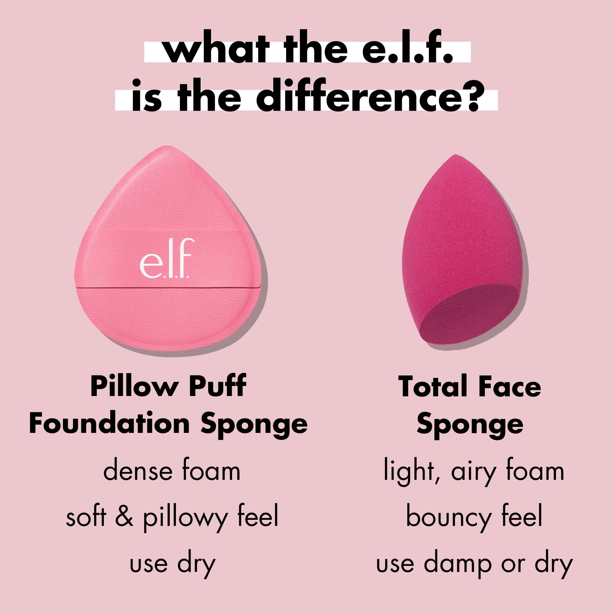 e.l.f. Pillow Puff Foundation Sponge, 1 Piece