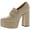 Blush, variant on Madden Girl Womens Dean Slip On Dressy Platform Heels
