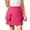 Hot Pink, variant on QTBIUQ Girls Cargo Skirt Elastic Waist A-Line Short Skirt with Pockets Casual Summer Skirt