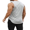 thumbnail image 3 of EIMELI Men Sports Tank Top Sleeveless Round Neck Solid Color Tops Running Fitness Tops for Men, 3 of 5