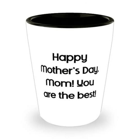 Cute Single mom Shot Glass, Happy Mother's Day, Mom! You are the best!, Joke for Mom, Mother's Day