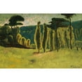 thumbnail image 3 of Paul Sérusier 14x11 Black Modern Framed Museum Art Print Titled - Pines and Poplars in a Meadow, 3 of 5